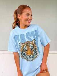 Tiger Brushstroke Graphic Top