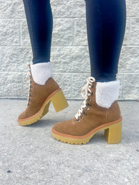 The Madilyn Camel Heeled Boot