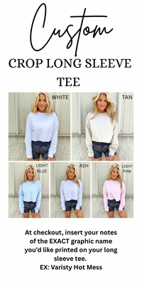 CROP *LONG Sleeve Graphic Top