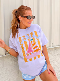 Boat Seas The Day Graphic Top