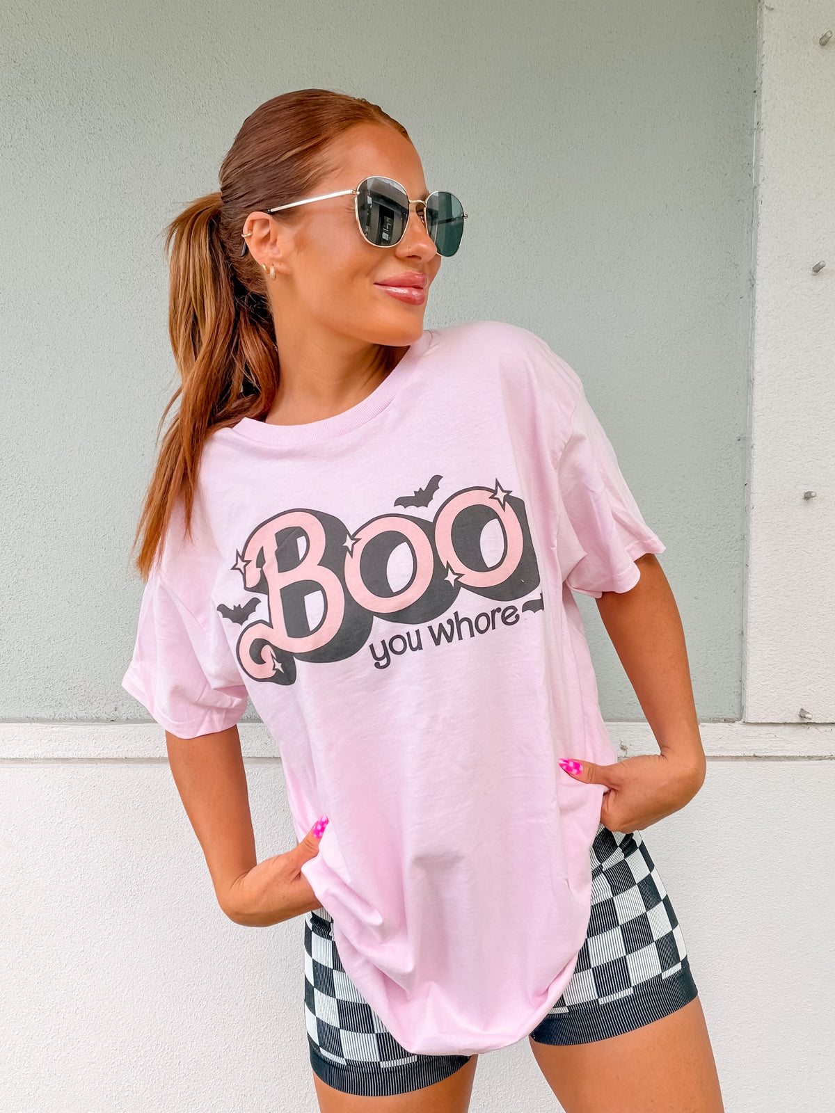 Boo You Graphic Top