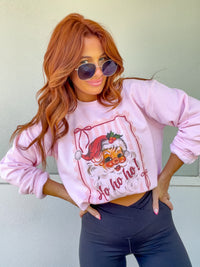 Retro Stripe Santa Graphic Top