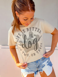 Better With Dogs Graphic Top