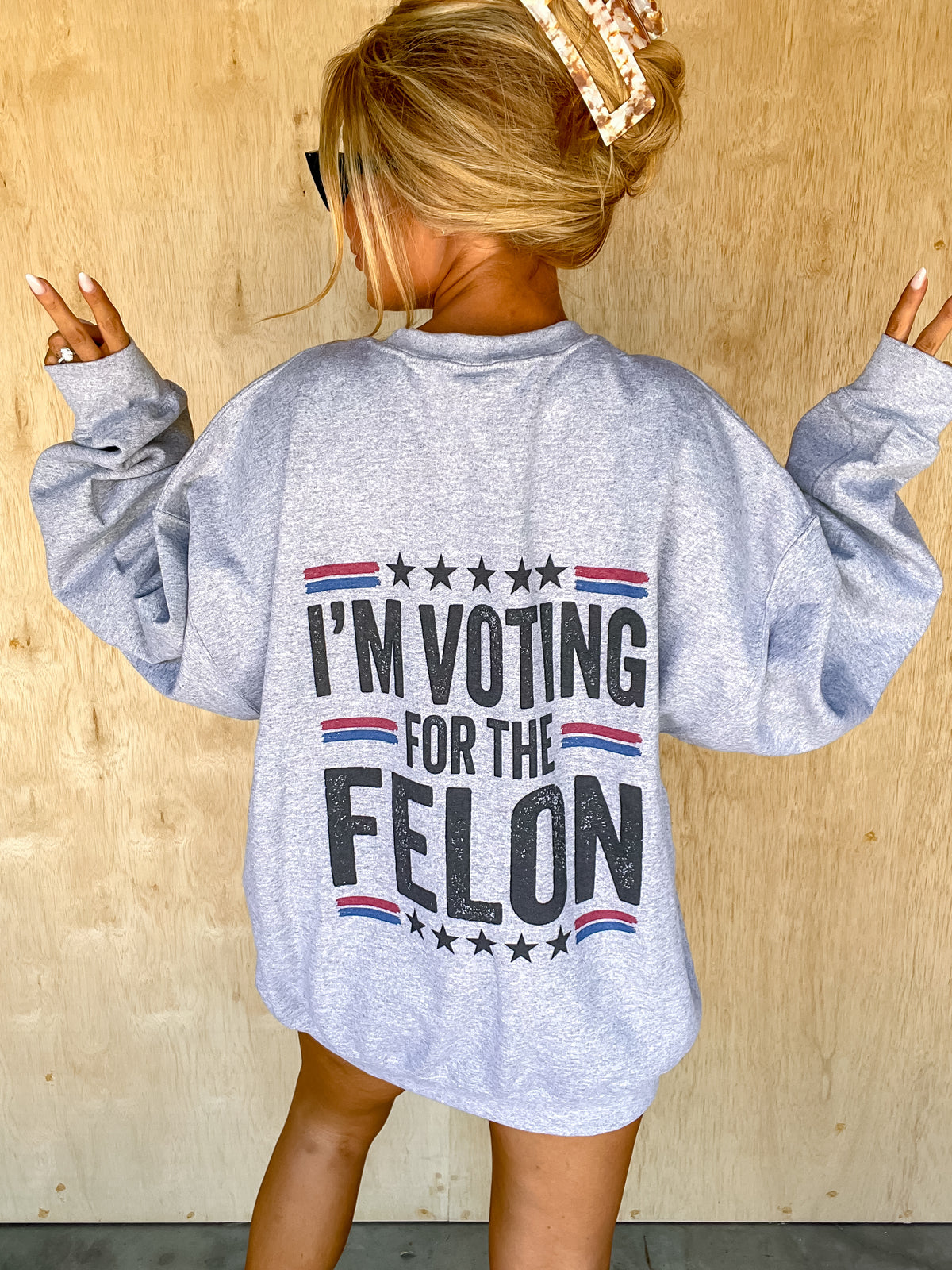 Voting For The Felon Graphic Top