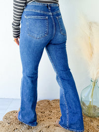 Heart To Heart Dark Wash Tummy Control Flare Jeans