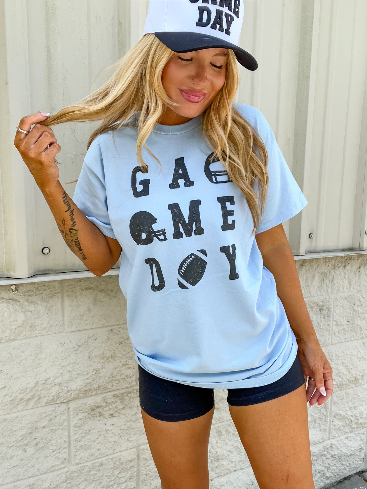 Game Day Grid Graphic Tee