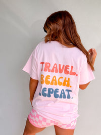 Travel Repeat Graphic Top