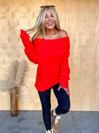 Nothing But Love Ruby Off Shoulder Tunic Top