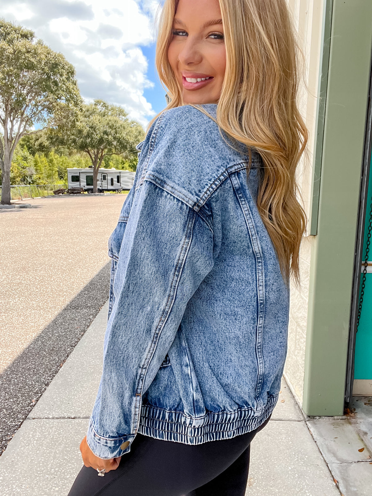 Breezy Nights Oversize Denim Jacket