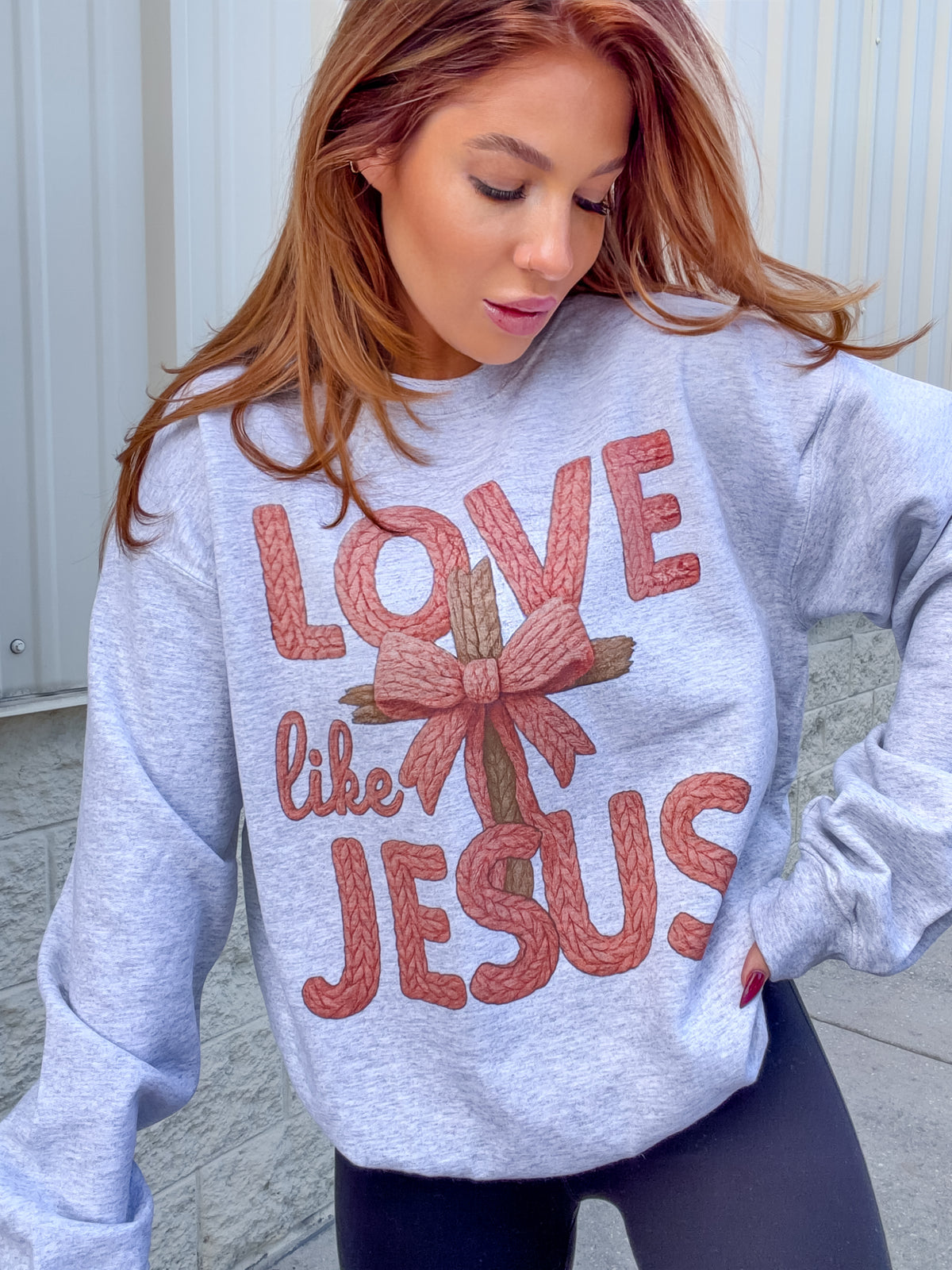 Yarn Like Jesus Graphic Top