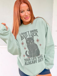 Bad Luck Graphic Pullover