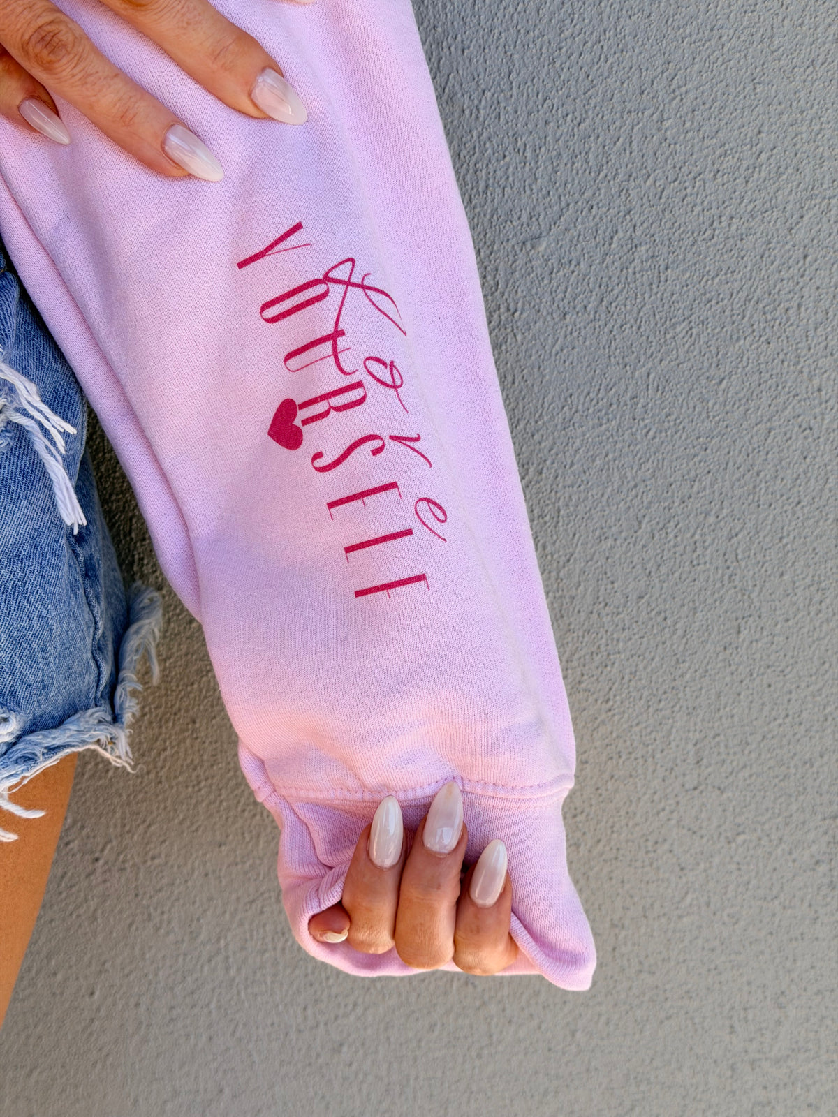 Valentine Sticker Graphic Pullover