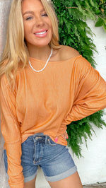 Wifey Material Tangerine Two Tone Top