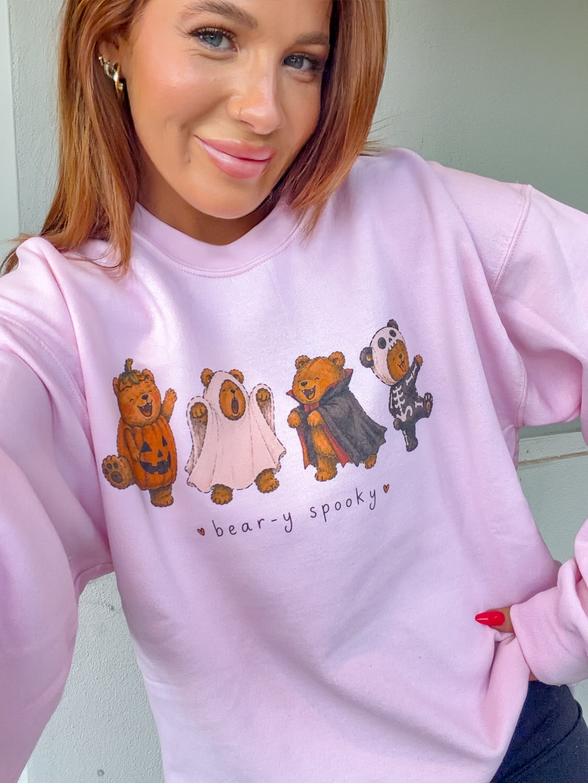 Beary Spooky Graphic Top