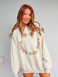 Happy To Be Here Graphic Pullover C.O.C
