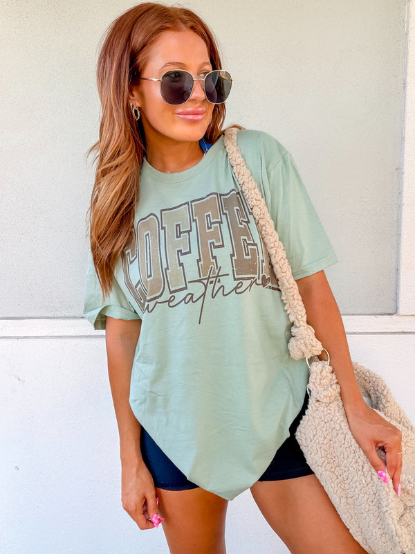 Multi Coffee Graphic Top