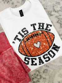 Tis The Season Football Graphic Top