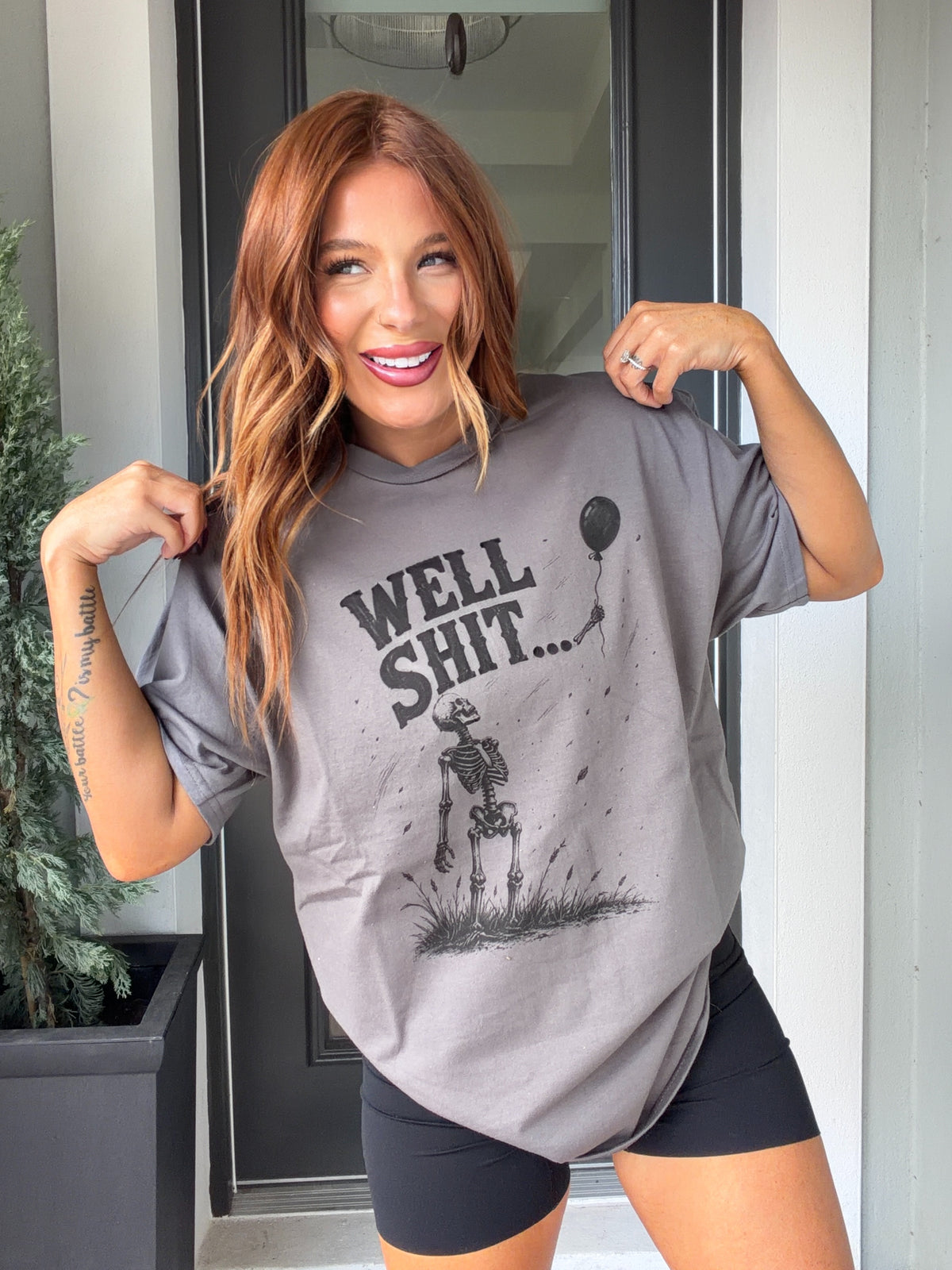 Well Balloon Graphic Top