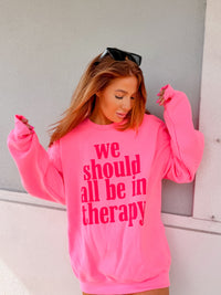 All Be In Therapy Graphic Pullover C.O.C