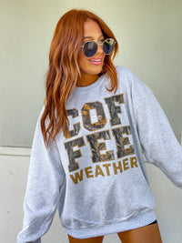 Camo Coffee Graphic Top
