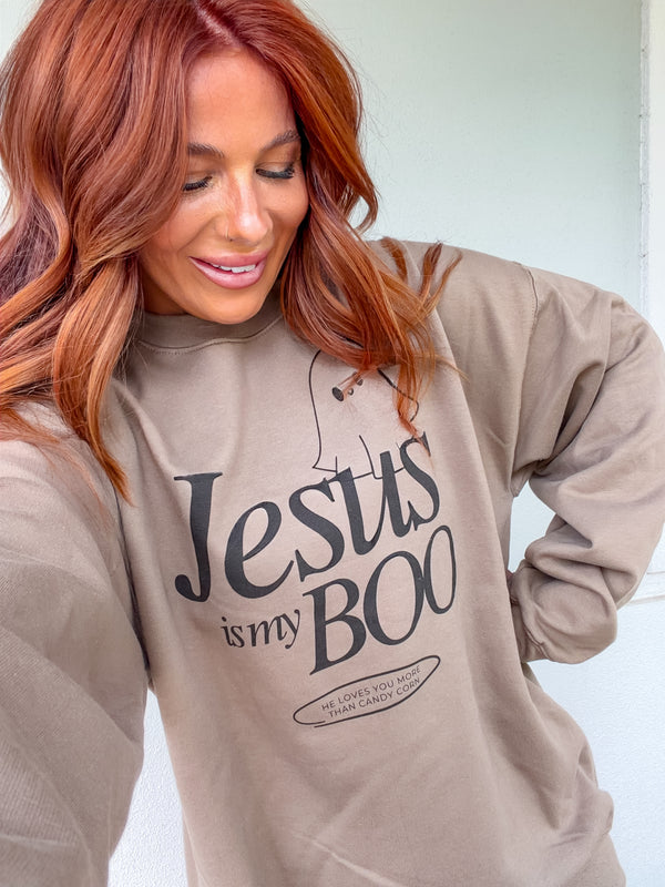 Jesus Boo Graphic Pullover