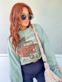 Red Truck Graphic Top