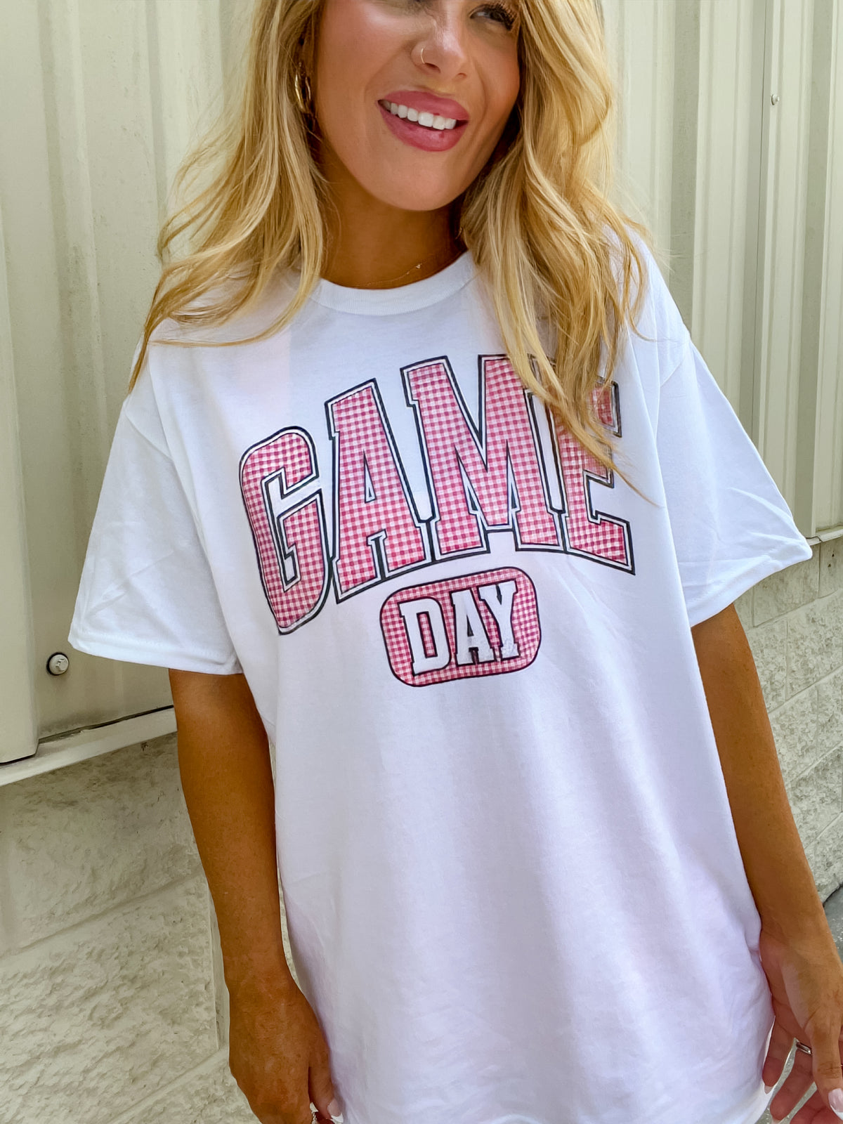 Preppy Game Day Graphic Top