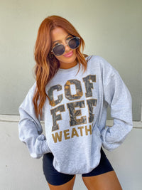 Camo Coffee Graphic Top