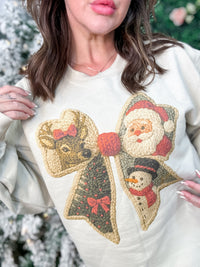 Vintage Yarn Bow Graphic Top