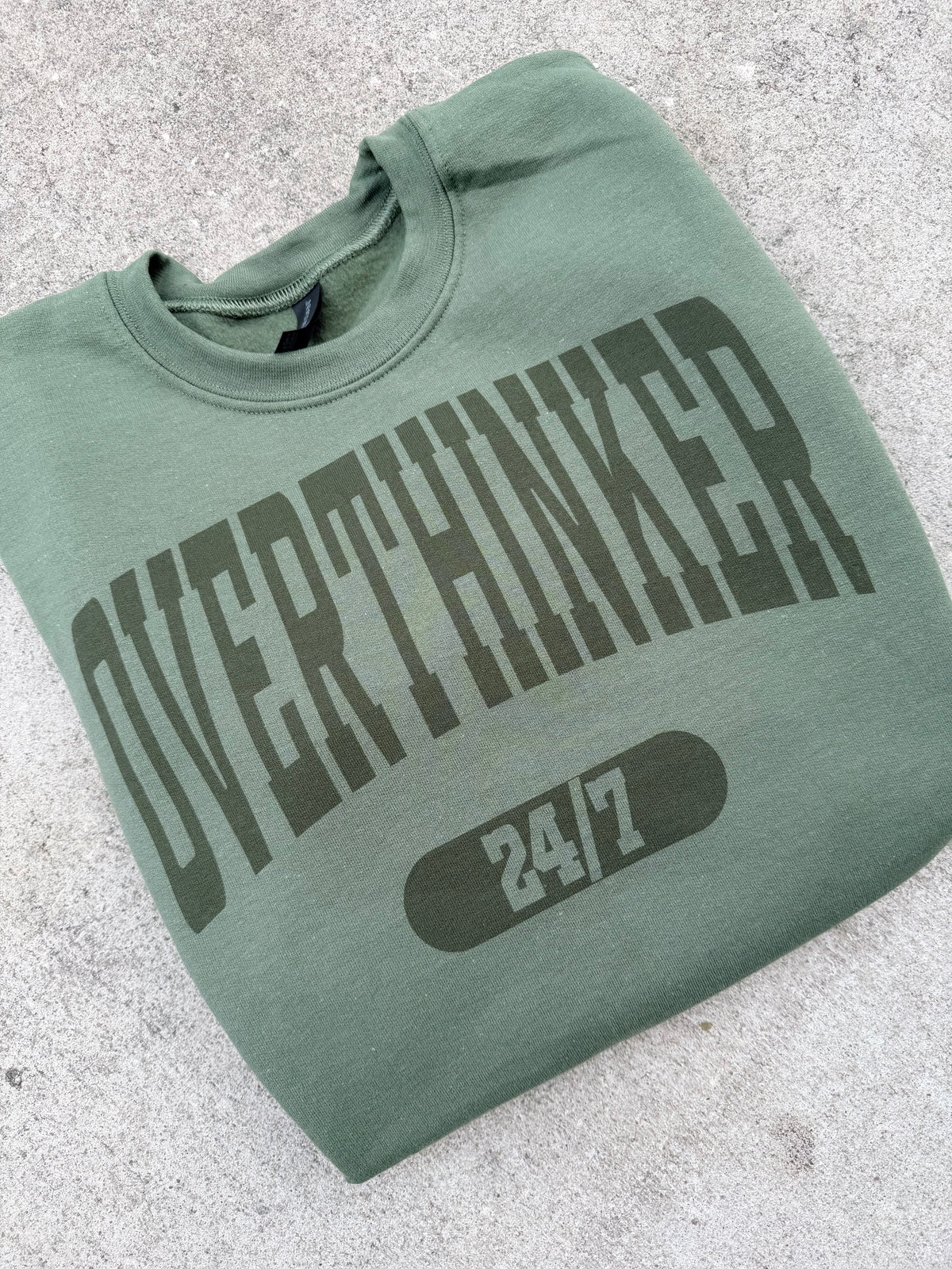 Color On Color Overthinker Graphic Pullover