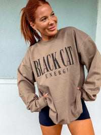Cat Energy Graphic Pullover