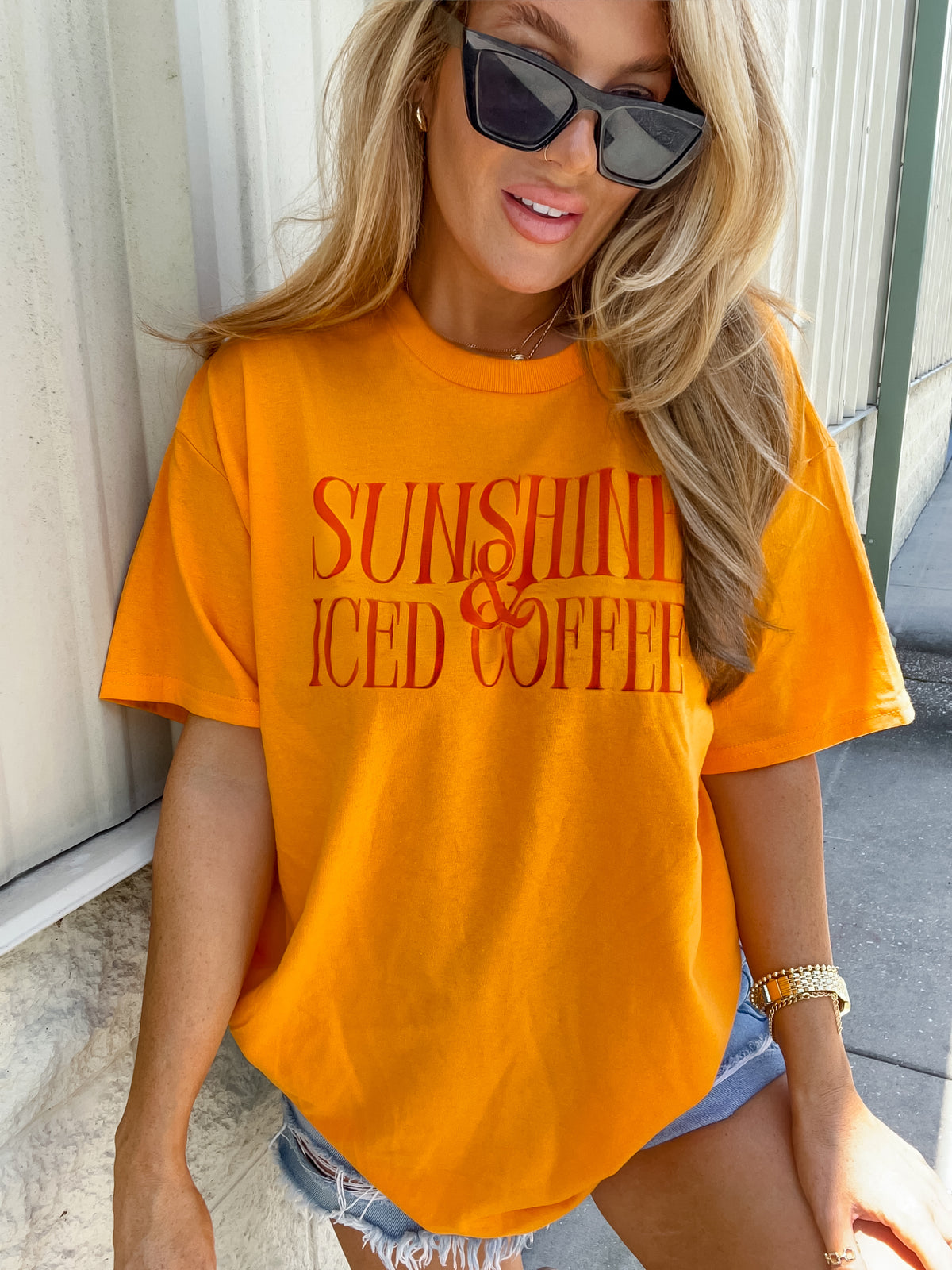 Sunshine Iced Coffee Graphic Tee C.O.C