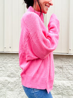 Beautiful Innocence Pink Zip Sweater