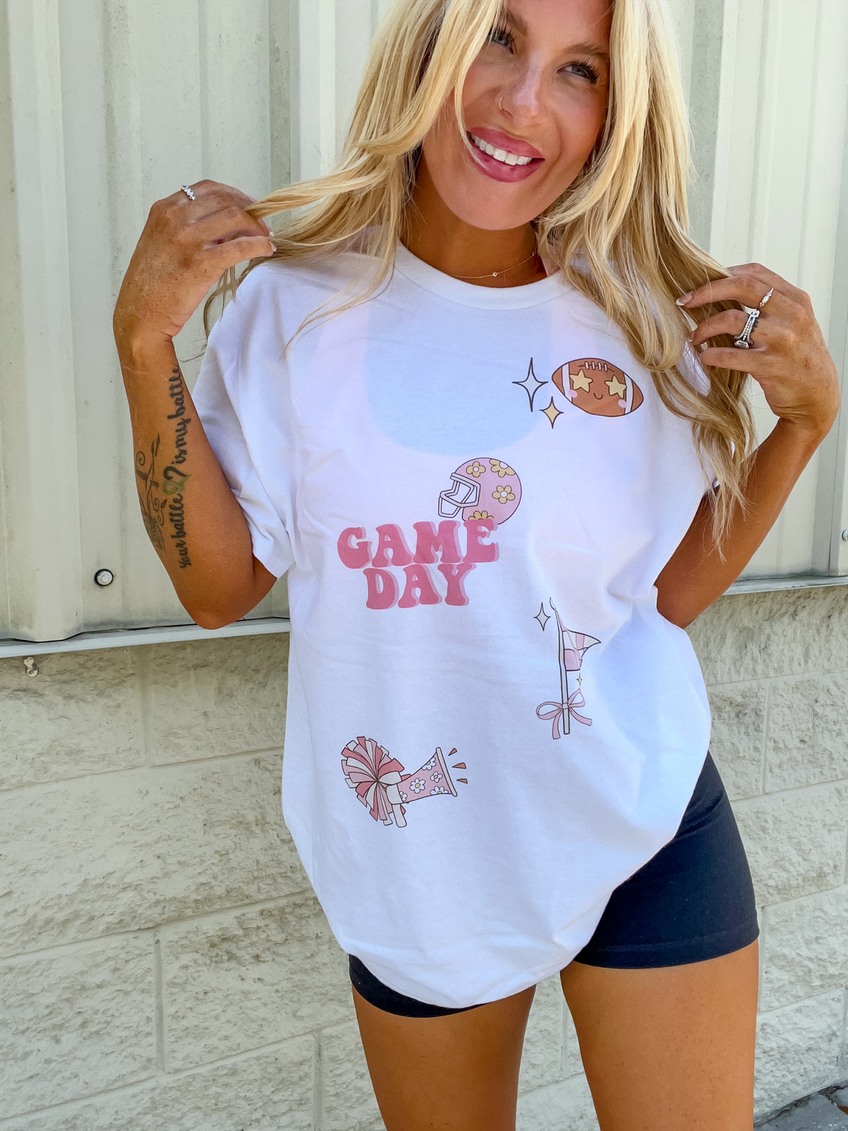 Football Sticker Trend Graphic Top