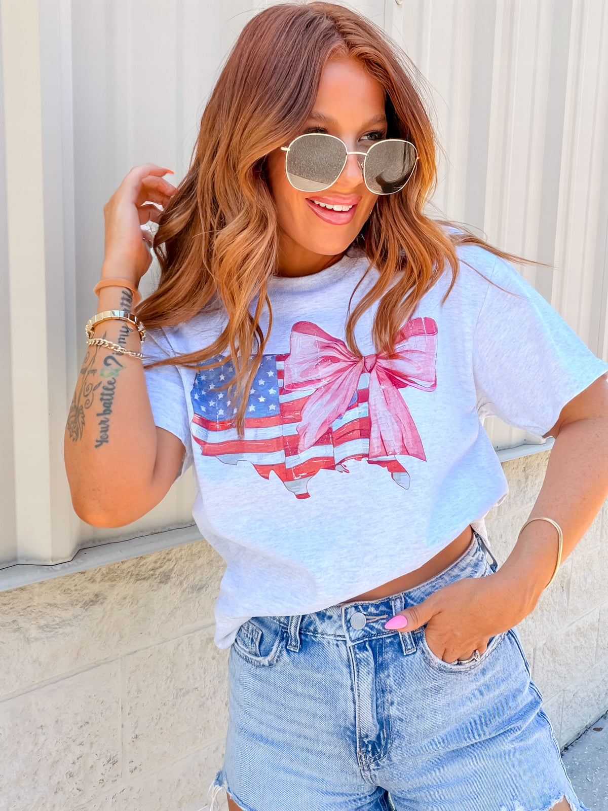 Coquette America Graphic Top