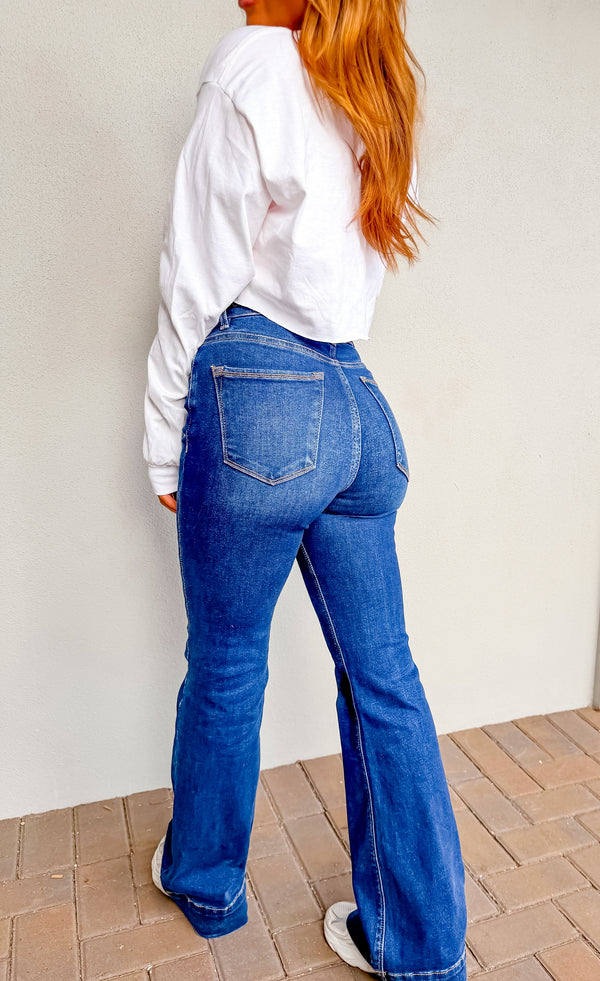 Phoenix Tummy Control High Rise Dark Wash Jeans