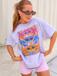 Preppy Crabs Graphic Top