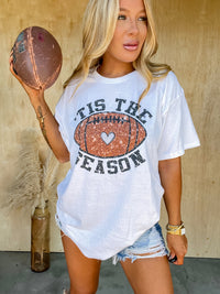 Tis The Season Football Graphic Top