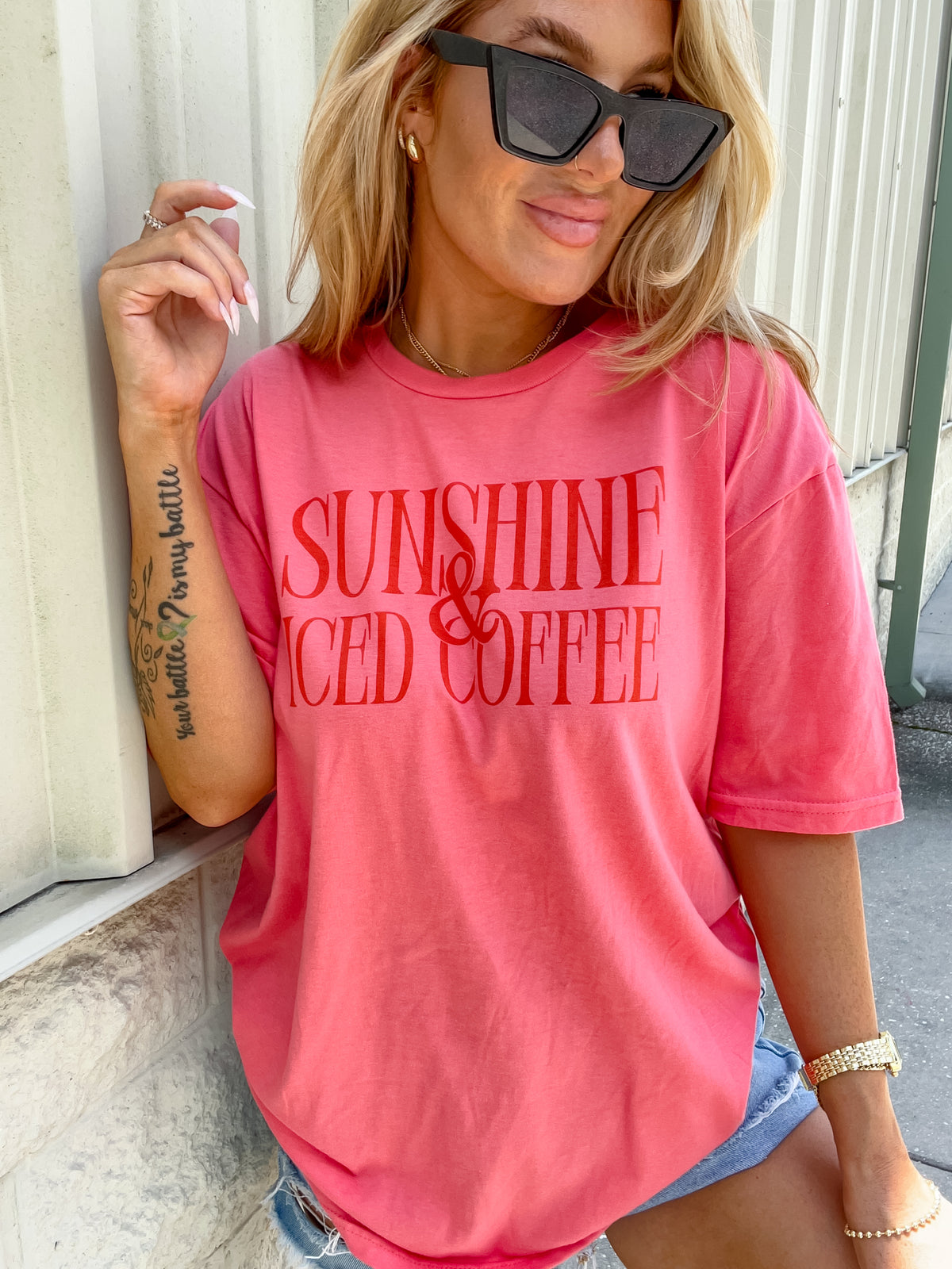 Sunshine Iced Coffee Graphic Tee C.O.C