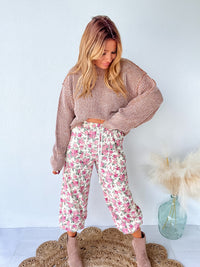 Yes Please Pink Floral Pants