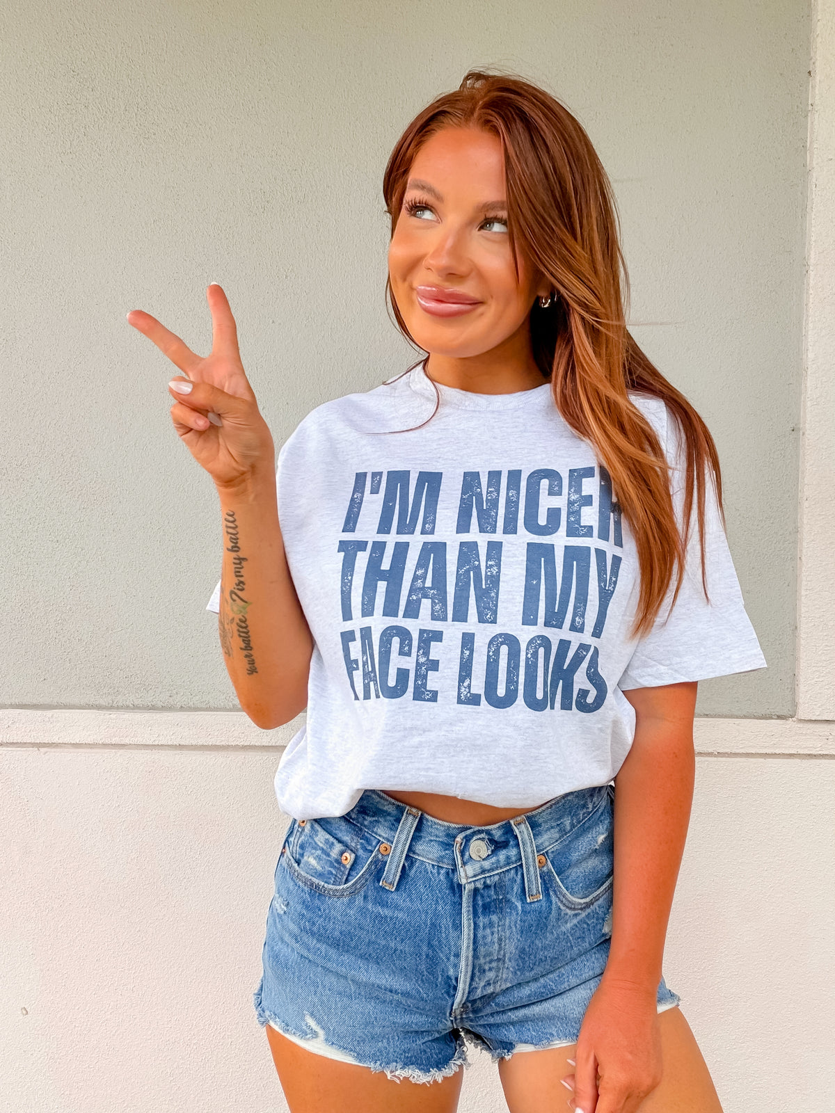 Nicer Than Graphic Top