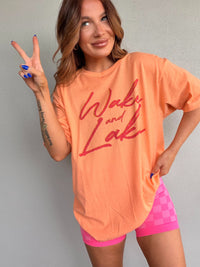 Wake And Lake Graphic Top