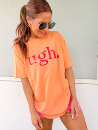 Pink Ugh Graphic Top