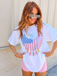 Painted Eagle Graphic Top