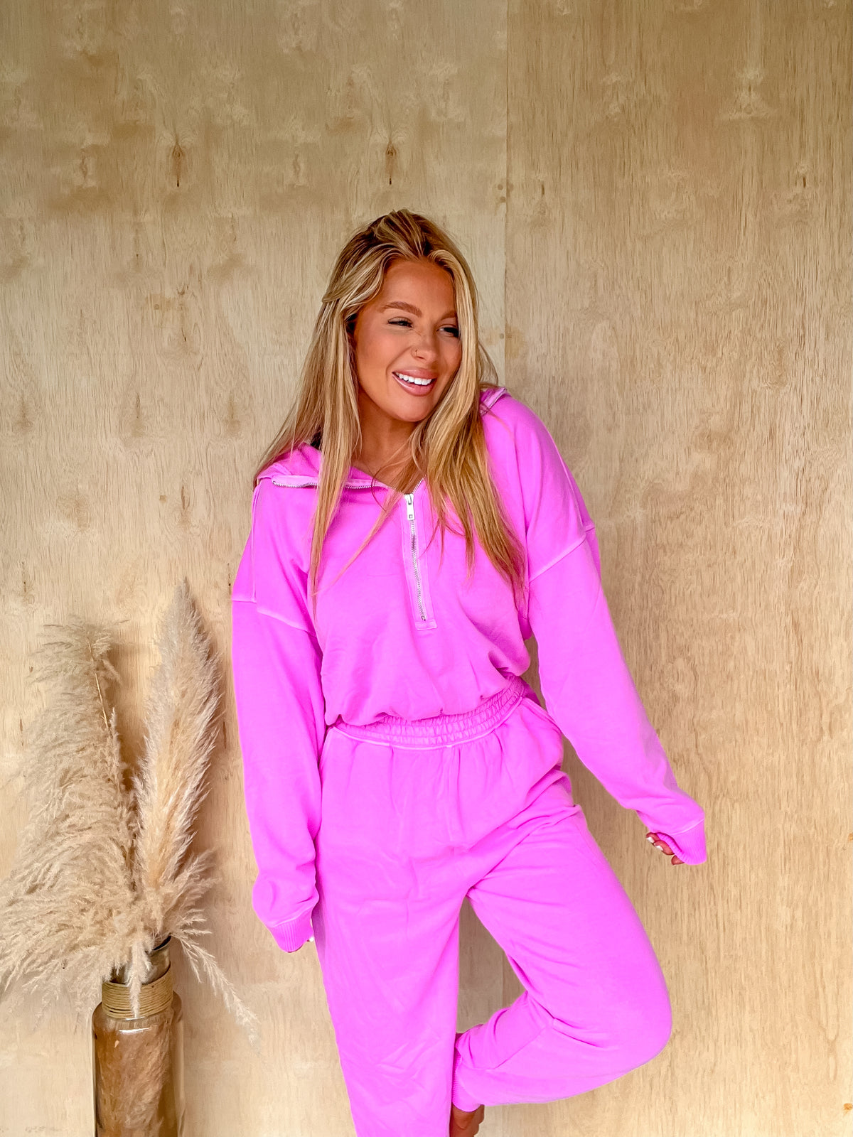 Simply Charming Bright Mauve Jumpsuit