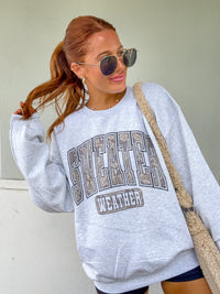 Camo Sweater Weather Graphic Pullover