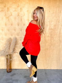 Nothing But Love Ruby Off Shoulder Tunic Top