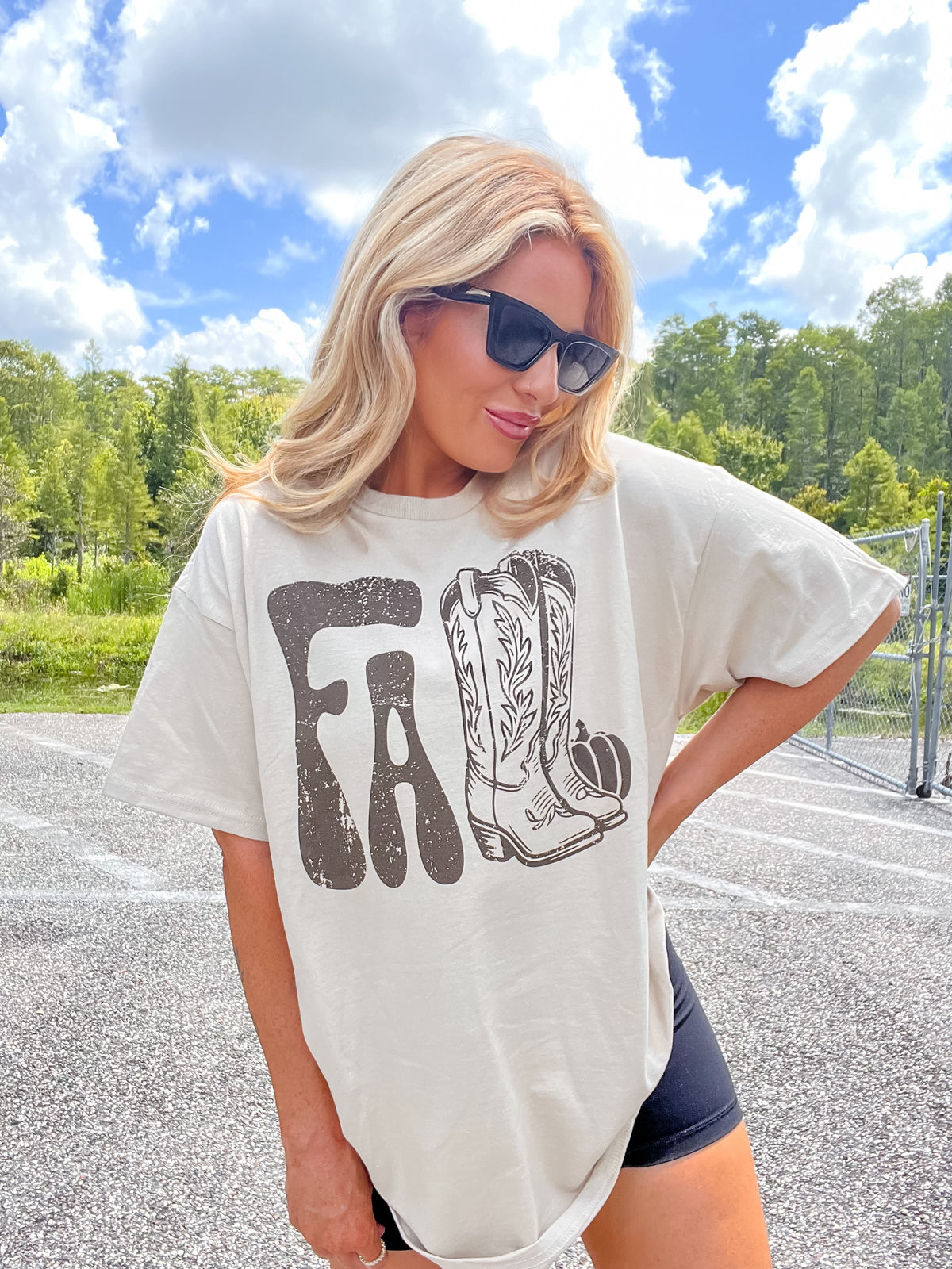 Western Fall Boots Graphic Top