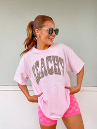 Leopard Beachy Graphic Top