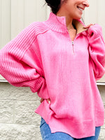 Beautiful Innocence Pink Zip Sweater